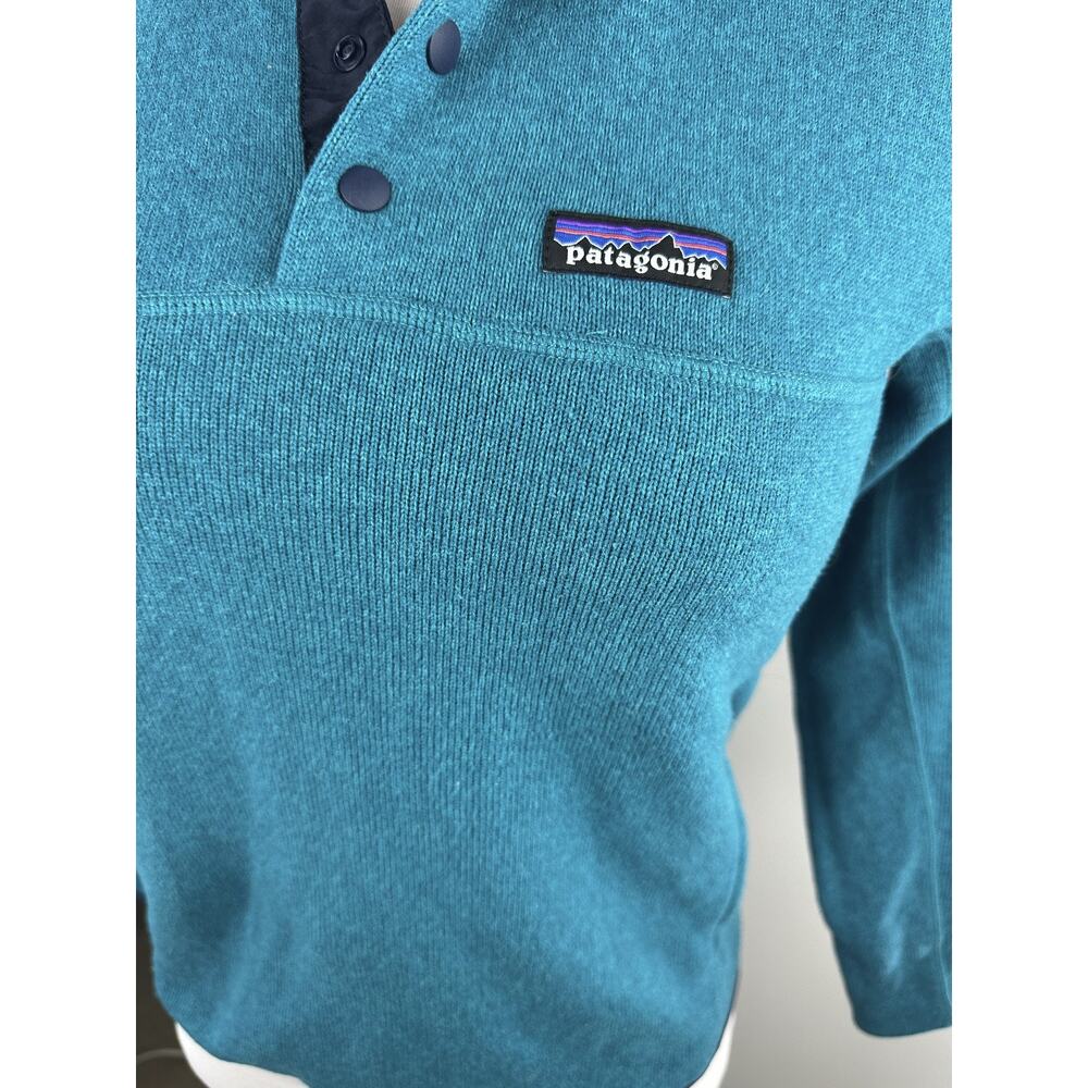 Patagonia Women's Lightweight Better Sweater Marsupial Pullover 1/4 Blue Small - Picture 3 of 11